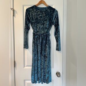 Velvet Blue Dress